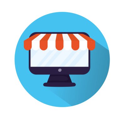 şemsiye çadırı olan masaüstü bilgisayar monitörü