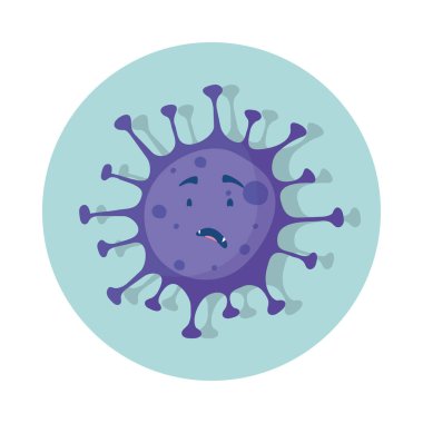 covid19 salgın parçacık komik karakteri