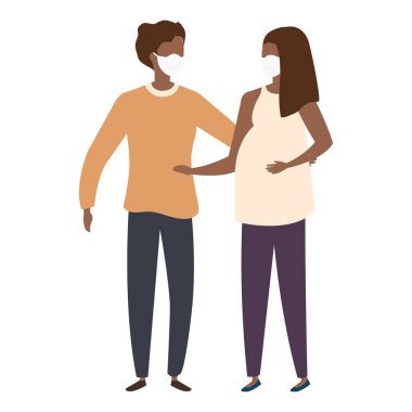 Çift yüz maskesi kullanarak hamilelik afrosu