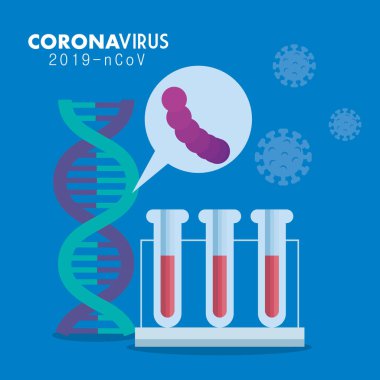 Tüpler testi ve covid 19 parçacıkları ile DNA yapısı