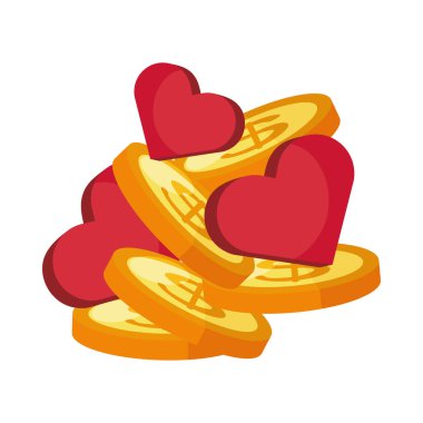 Parayı kalplerle doldurur.