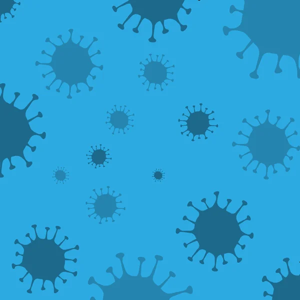 Covid19 deeltjes pandemische patroon achtergrond — Stockvector