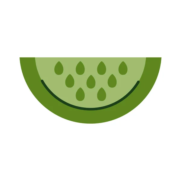 Ícone de estilo liso de fruta melancia — Vetor de Stock