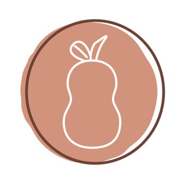 avokado taze blok biçimi simgesi