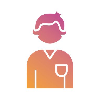 insan avatarı gradyan siluet tarzı