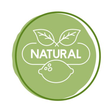 organik doğa harf blok biçim simgesi