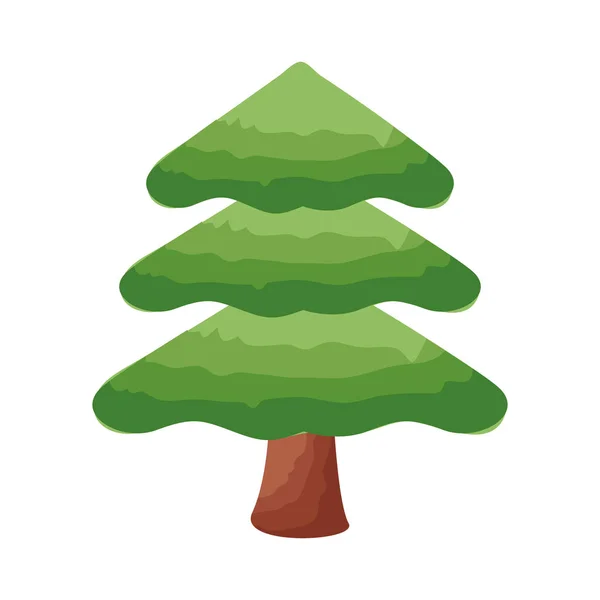 松树扁平花柱图标 — 图库矢量图片