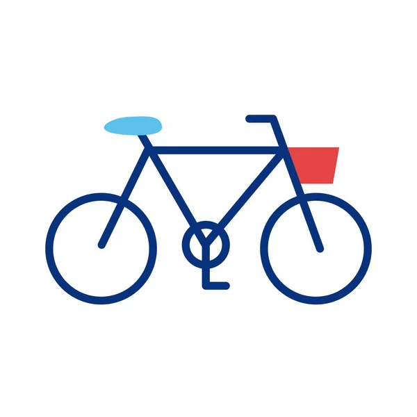 Bicicleta ícone de estilo antigo linha — Vetor de Stock