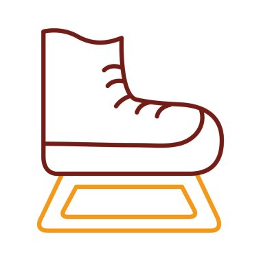 hokey paten çizgisi biçimi simgesi