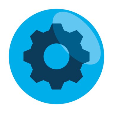 çerçeve dairesel içinde yapılandırma sembolü simgesi