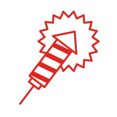 roket havai fişek çizgisi biçim simgesi