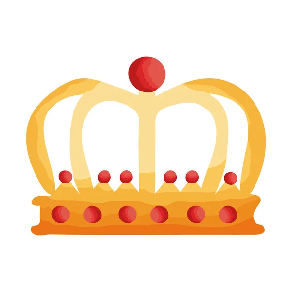 Regina corona icona in stile piatto — Vettoriale Stock