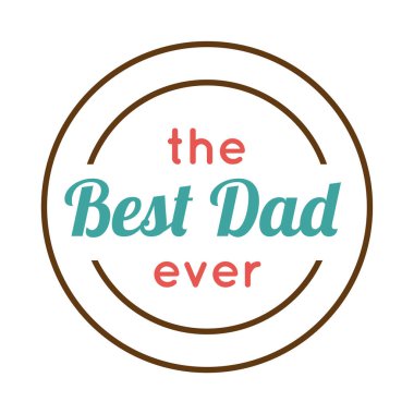 Mutlu Babalar Günü Yassı Stil ikonu