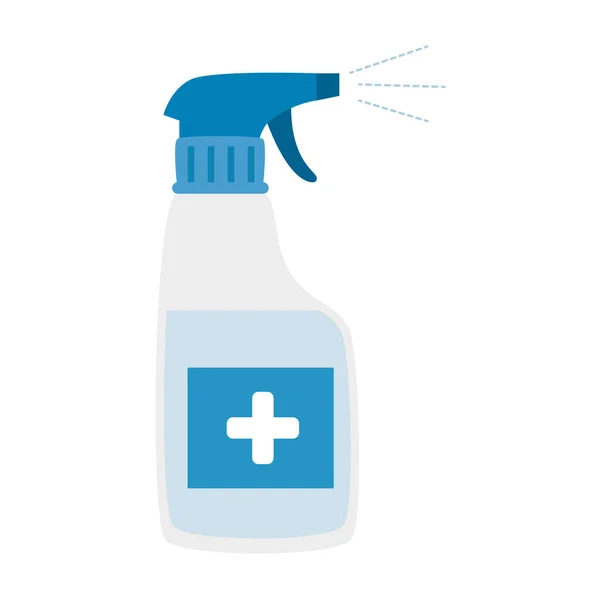 Flasche Spray Desinfektionsmittel isoliert Symbol — Stockvektor