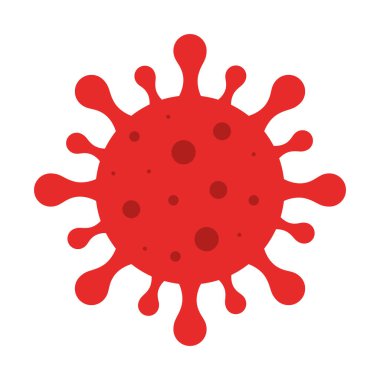 covid 19 izole simgesinin parçacığı
