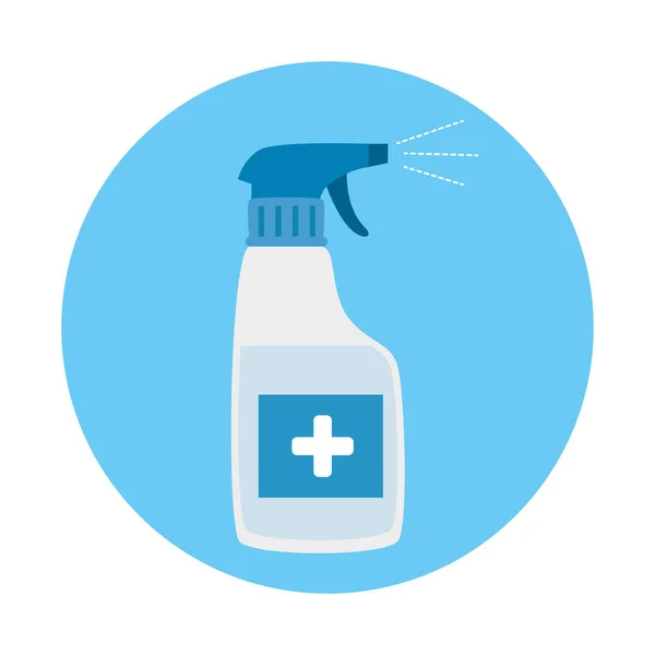 Botella spray desinfectante aislado icono — Archivo Imágenes Vectoriales