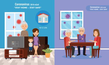 Ailelerle evde kalma kampanyası sahnelerini hazırla