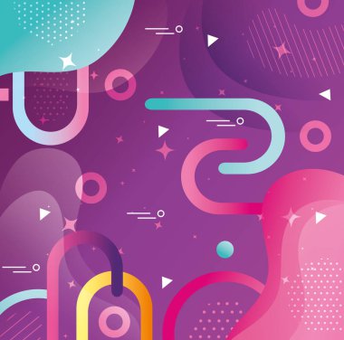 renkli geometrik soyut arkaplan mor