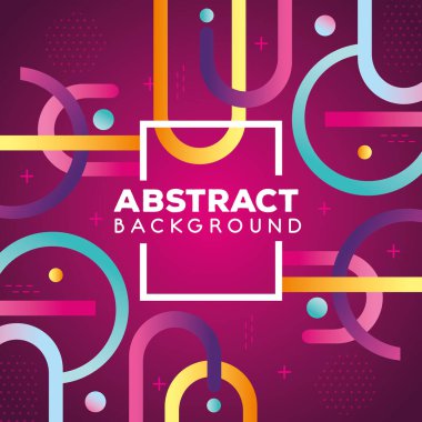 renkli geometrik soyut arkaplan simgesi