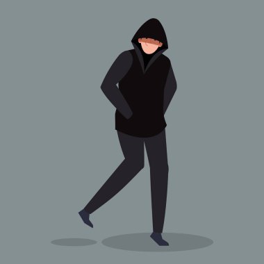 hacker kişi avatar karakter simgesi