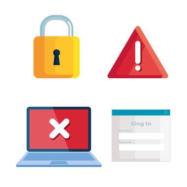 Simgeler dizisi güvensizlik ve teknoloji hatası