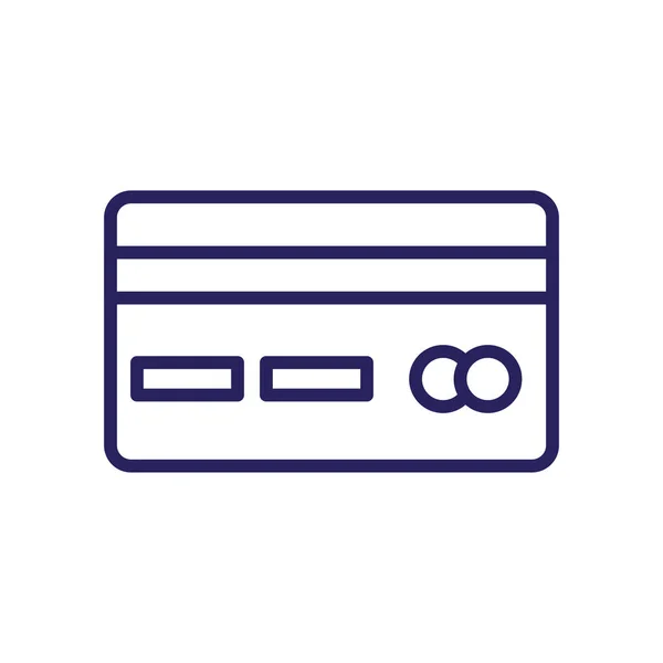 Kreditkortspengar isolerad ikon — Stock vektor