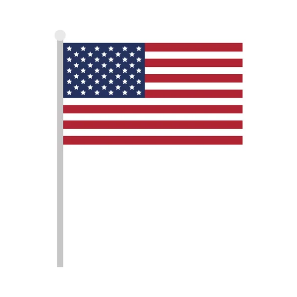 Ηνωμένες Πολιτείες Αμερικής εικονίδιο σημαία — Διανυσματικό Αρχείο