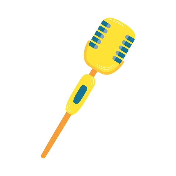 Microphone sound audio device icon — 스톡 벡터