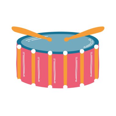 davul müzik aleti izole edilmiş simge