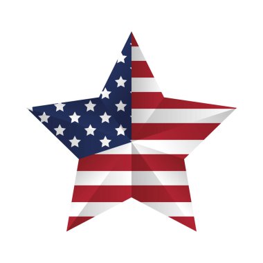Amerika Birleşik Devletleri bayrakları yıldız çerçevesinde