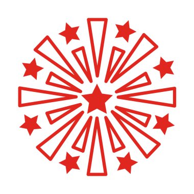 Havai fişek sıçrama çizgisi simgesi