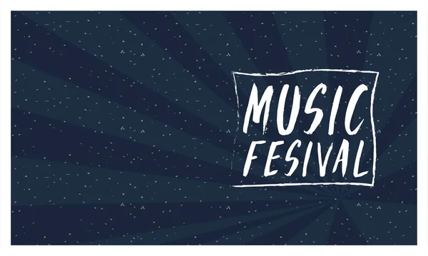 Musique festival animation invitation affiche — Image vectorielle