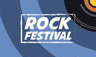 Rock festivali davetiye posteri