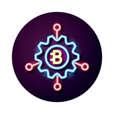 Viteste bitecoin kripto neon biçimi