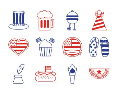 bundle of usa set icons