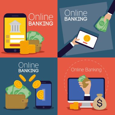 Elektronik cihazlarla çevrimiçi bankacılık teknolojisi