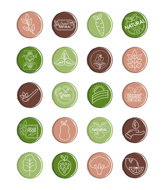 Doğa ve organik simgeler demeti