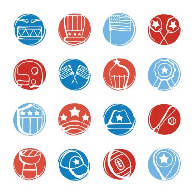 bundle of usa set icons