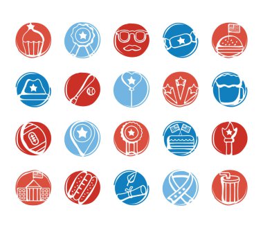 bundle of usa set icons
