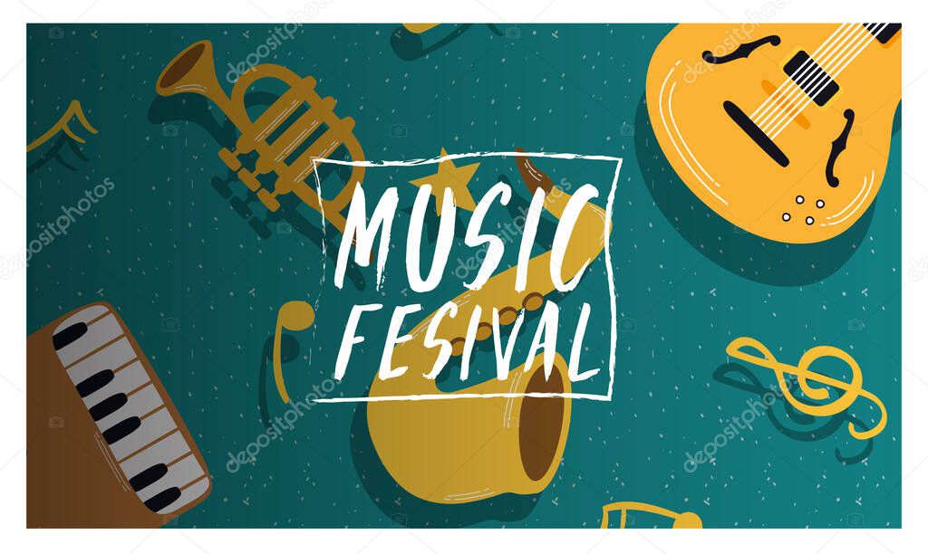 music festival entertainment invitation poster