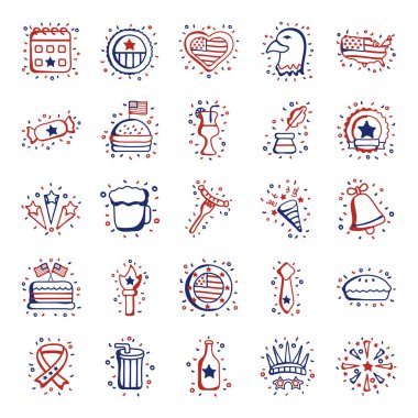 bundle of usa set icons