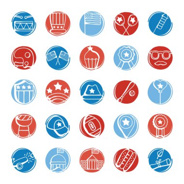 bundle of usa set icons