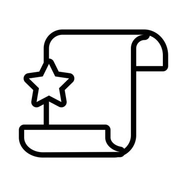 Yıldız düz biçimli kağıt sayfası