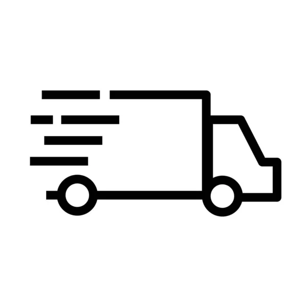 货车送货服务单位风格 — 图库矢量图片