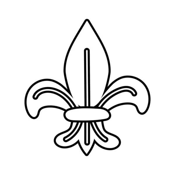 Значок стилю вікторіанської емблеми лінії — стоковий вектор