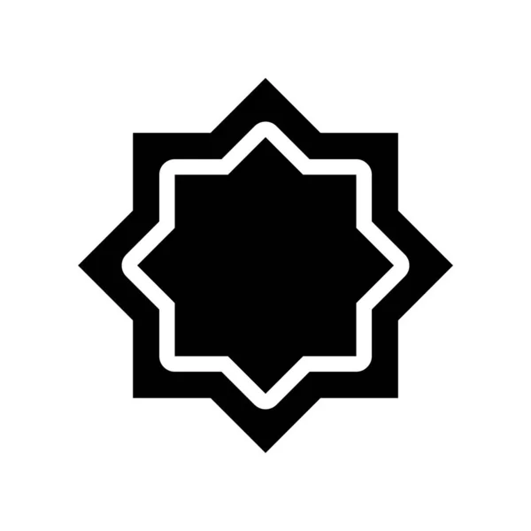 Étoile symbole ligne style icône — Image vectorielle