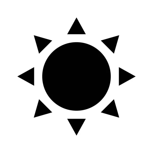 Sun star line style icon — Stock Vector