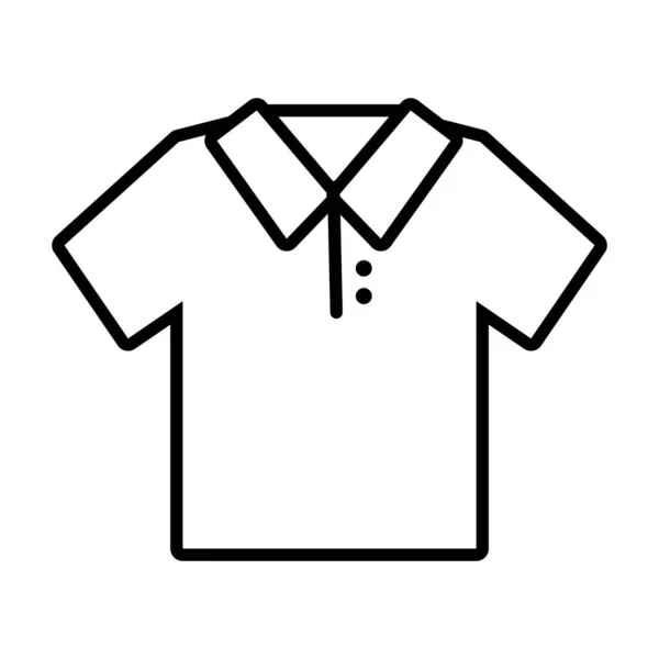 Shirt clothes line style icon — Stock Vector