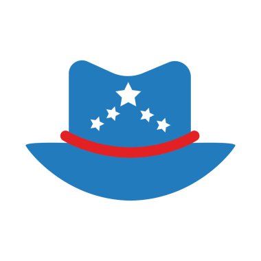 Yıldızlı şerif şapkası düz stil