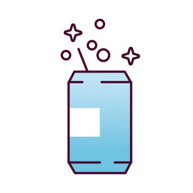 saman biçimi simgesi ile içecek kutusu